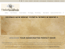 Tablet Screenshot of handcraftedmillworks.com